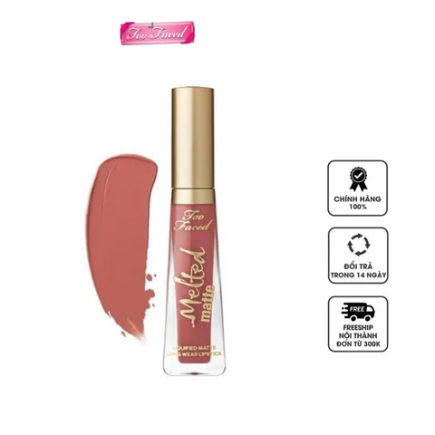 Son Kem Too Faced Melted Matte Sell Out Màu Hồng Nâu Tây