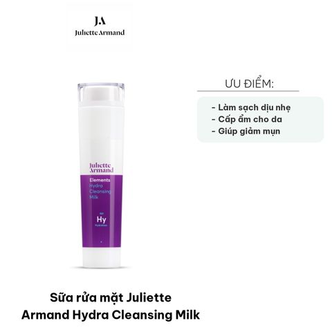 Sữa Rửa Mặt Juliette Armand Hydra Cleansing Milk 210ml - Dưỡng Ẩm, Làm Sạch Sâu Cho Da Nhạy Cảm, Da Dầu, Da Khô