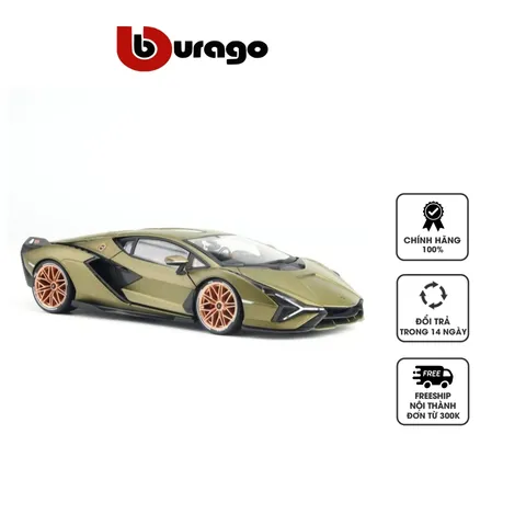 Mô Hình Siêu Xe Lamborghini Sian FKP 37 Tỷ Lệ 1:18 Bburago - Quà Tặng Độc Đáo Trang Trí Nhà Cửa