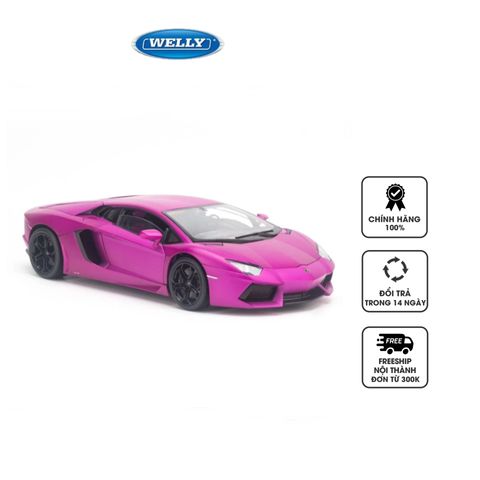 Mô hình xe ô tô Lamborghini Aventador LP700-4 1:18 Welly-FX - Chi tiết cao cấp, màu sắc sống động, quà tặng lý tưởng cho tín đồ xe hơi