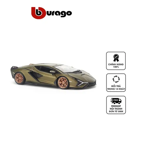 Mô hình xe Lamborghini Sian FKP 37 1:24 BBurago - Mô phỏng chi tiết xe thật, trang trí phòng khách, quà tặng cho tín đồ xe hơi.