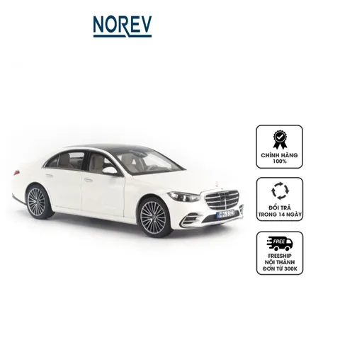 Mô Hình Xe Ô Tô Mercedes-Benz S-Class W223 2021 Tỉ Lệ 1:18 - Norev Mẫu Chất Lượng Cao, Chi Tiết Tinh Xảo, Cửa Mở Được