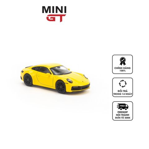 Mô hình xe Porsche 911 Carrera 4S 1:64 MiniGT - Đúc Kim Loại Chắc Chắn, Sơn Mịn Bóng, Quà Tặng Hoàn Hảo cho Tín Đồ Xe Hơi
