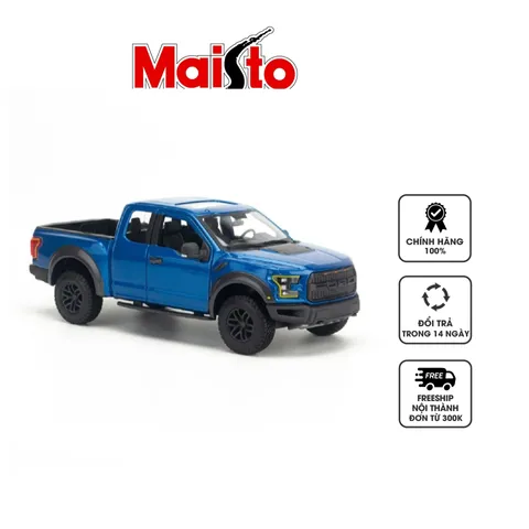 Mô Hình Xe Bán Tải Ford Raptor F-150 Special 2017 Tỉ Lệ 1:24 Maisto - Mô Phỏng Chi Tiết Thực tế, Quà Tặng Dòng Xe Huyền Thoại