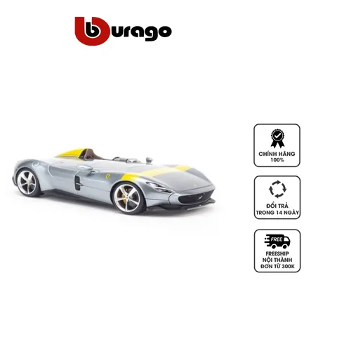 Mô Hình Xe Ô Tô Ferrari Monza SP1 1:18 Bburago MH16013 - Siêu Xe Đồ Chơi Chi Tiết Kim Loại Đẹp, Quà Tặng Fan Xe Hơi