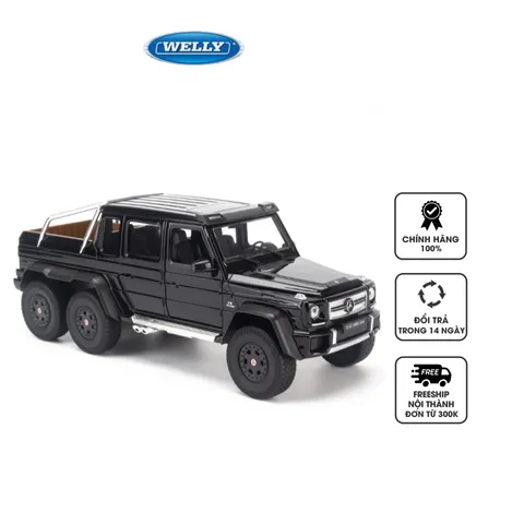 Mô Hình Xe Ô Tô Mercedes Benz G63 AMG 6x6 Tỉ Lệ 1:24 Welly - Thiết Kế Chi Tiết, Chất Liệu Cao Cấp, Quà Tặng Độc Đáo Cho Yêu Thích Xe Hơi
