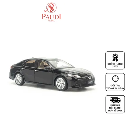 Mô hình xe ô tô Toyota Camry 2018-2019 tỉ lệ 1:18 Paudi - Mở cửa, chất liệu kim loại cao cấp, quà tặng hoàn hảo cho tín đồ xe hơi