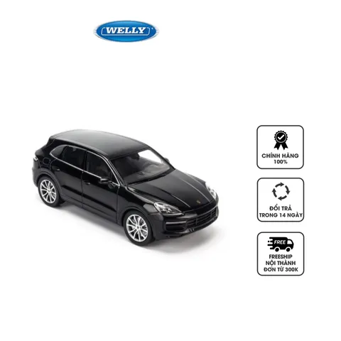 Mô Hình Xe Porsche Cayenne Turbo 1:24 Welly - Chi Tiết Sang Trọng, Mô Phỏng Đẹp Mắt cho Trang Trí Nội Thất và Bàn Làm Việc