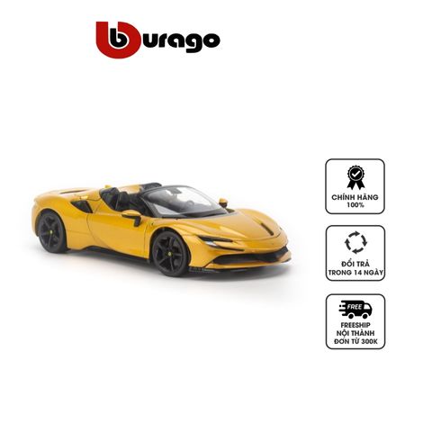 Mô hình xe Ferrari SF90 Spider 2019 tỉ lệ 1:18 Bburago - Chi tiết cao cấp, thiết kế kim loại sang trọng, quà tặng lý tưởng cho tín đồ xe hơi