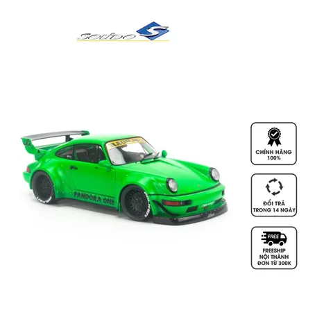 Mô hình xe ô tô Porsche 911 RWB 964 tỉ lệ 1:18 Solido - Màu đỏ, xanh, vàng - Quà tặng sưu tầm hoàn hảo cho fan cuồng xe độ