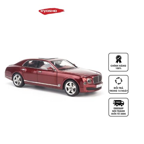 Mô hình xe Bentley Mulsanne Speed 1:18 Kyosho Rubinho Red