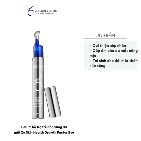 Serum Trẻ Hóa Vùng Da Mắt Zo Skin Health Growth Factor Eye - Giảm Nếp Nhăn, Tăng Cường Cấp Ẩm Và Tái Tạo Sức Sống Cho Đôi Mắt 15ml