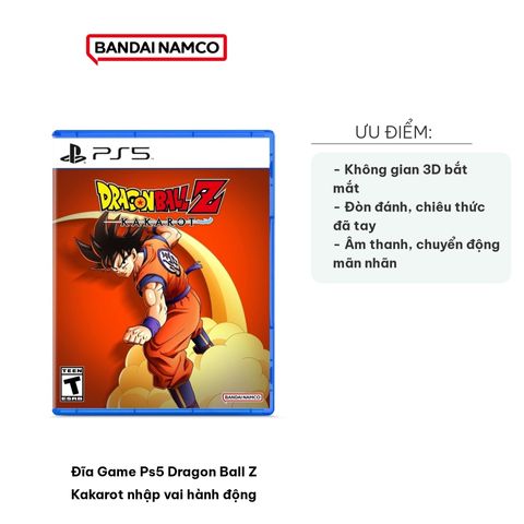 Đĩa Game PS5 Dragon Ball Z Kakarot - Tựa Game Nhập Vai Hành Động Phiêu Lưu 3D Đẹp Mãn Nhãn, Các Chiến Trận Hoành Tráng