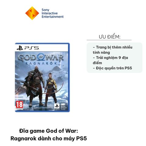 Đĩa game God of War: Ragnarok cho PS5 - Hành động phiêu lưu hấp dẫn từ Santa Monica Studio - Trải nghiệm thần thoại Bắc Âu sống động