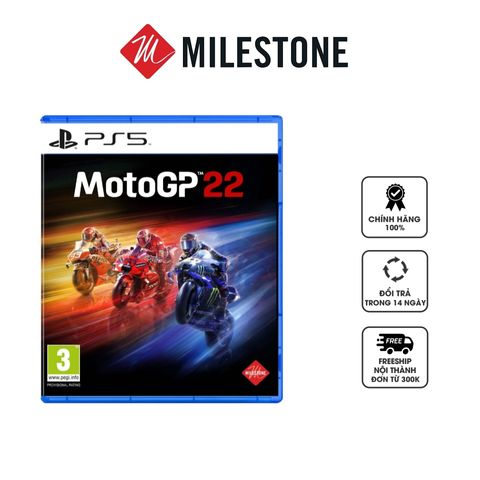 Đĩa Game MotoGP 22 cho máy PS5 - Game Đua Xe Đồ Họa Cao Cấp, Nâng Cấp Gameplay và Chế Độ Chơi Hấp Dẫn