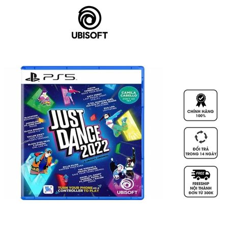 Đĩa Game Just Dance 2022 cho PS5 - Trò Chơi Khiêu Vũ Vibes Âm Nhạc Nổi Bật Với Nhiều Bài Hát Hit Từ Billboard