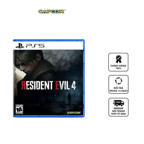 Đĩa Game Resident Evil 4 Remake cho PS5 - Hành Động Sinh Tồn Đỉnh Cao từ Capcom, Đồ Họa Sống Động, Cốt Truyện Cũ nhưng Mới