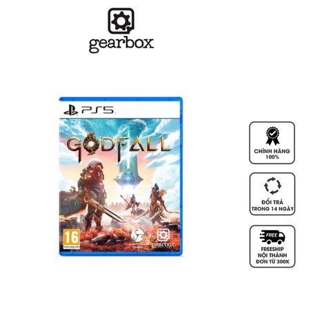 Đĩa game GodFall cho PS5 - Hành động nhập vai giả tưởng, khám phá thế giới kỳ diệu và chiến đấu cùng bạn bè trong chế độ co-op 3 người.