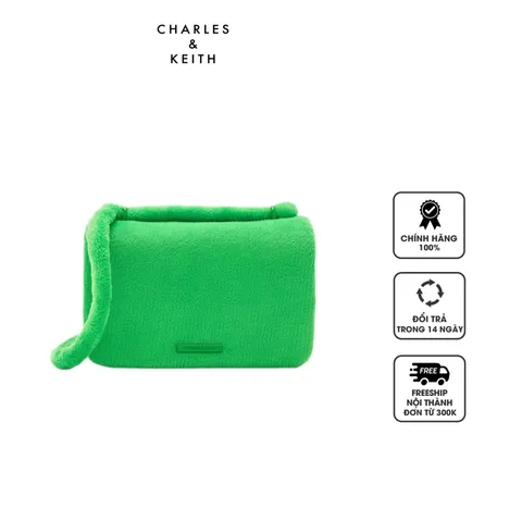 Túi đeo chéo Charles & Keith Loey Textured CK2-20160166-A Green