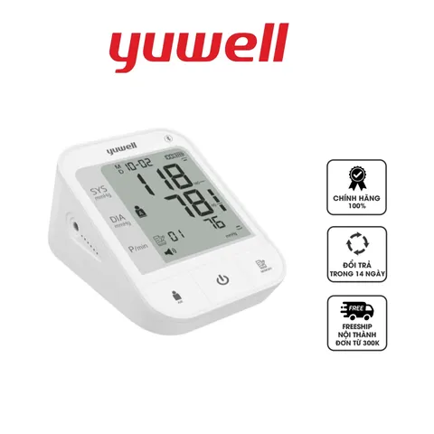 Máy đo huyết áp điện tử Yuwell YE670CR pin sạc, có giọng nói