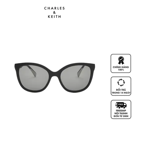Kính Charles & Keith Recycled Acetate Oval Sunglasses CK3-21280556 Black