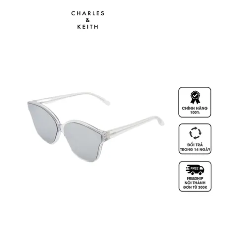 Kính mát Charles & Keith Recycled Acetate Classic Square Sunglasses CK3-51280551 Clear