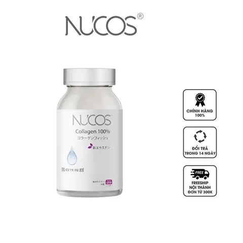 Viên uống Nucos Collagen 100% hỗ trợ làm đẹp da