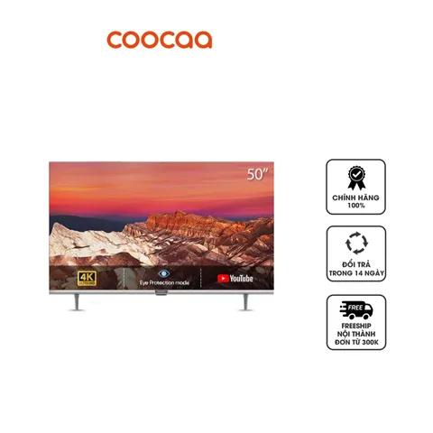 Smart Tivi Coocaa 50S3U màn hình Pro 4K 50 inch
