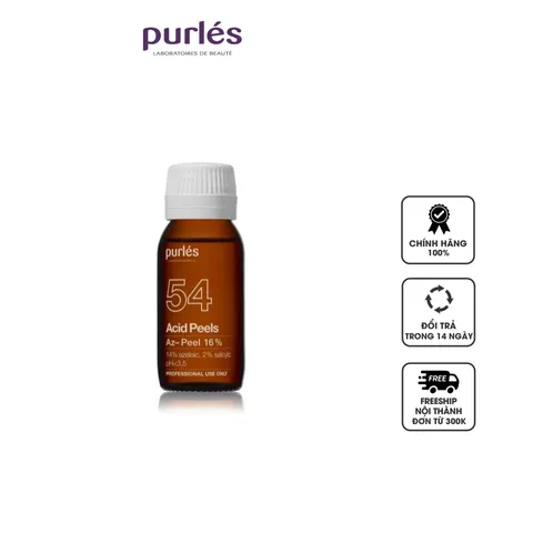 Tinh chất Purles 54 AZ-Pell 16% hỗ trợ cải thiện mụn cho da nhạy cảm