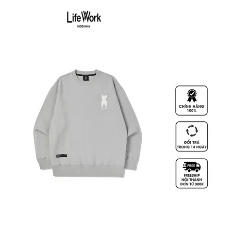 Áo nỉ LifeWork Three-dimensional Radok Basic Sweatshirt LW241MT315
