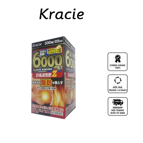Viên uống hỗ trợ giảm mỡ bụng Kracie Z 6000mg