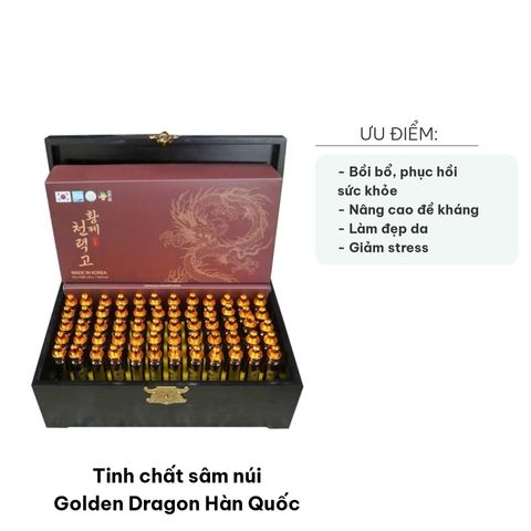 Tinh Chất Sâm Núi Golden Dragon Hàn Quốc 20ml - Tăng Cường Sức Khỏe, Miễn Dịch, Bồi Bổ Cơ Thể, Hỗ Trợ Lão Hóa Chậm