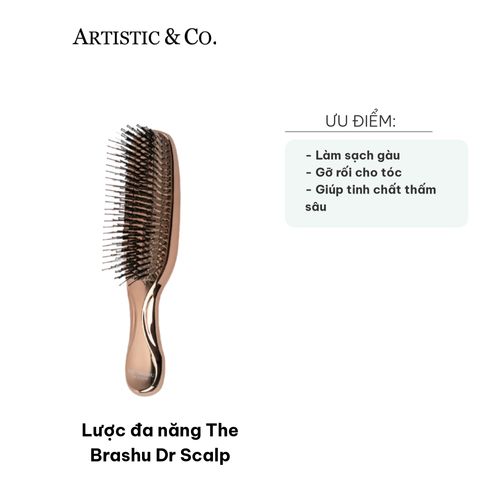 Lược Đa Năng The Brashu Dr Scalp - Lược Massage Tóc Chăm Sóc Da Đầu, Làm Sạch Gàu, Kích Thích Phát Triển Nang Tóc