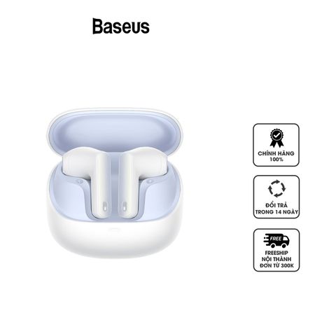 Tai Nghe Không Dây Baseus Bowie M3 - True Wireless Earphones, Âm Thanh Bass Sâu, Kết Nối Bluetooth 5.3, Thiết Kế Ergonomic, Sạc Nhanh, Màu Trắng/Xanh