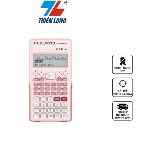 Máy Tính Khoa Học Thiên Long Flexio Fx799VN - Đầy Đủ 529 Tính Năng, Chế Độ Bảo Hành 07 Năm, Thích Hợp Mang Vào Phòng Thi