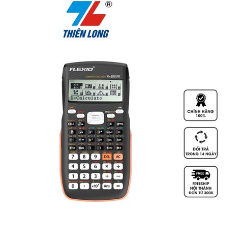 Máy Tính Khoa Học Flexio FX680VN - Thiết Kế Đẹp, 529 Tính Năng, Dễ Dàng Mang Theo, Hỗ Trợ Học Sinh Sinh Viên