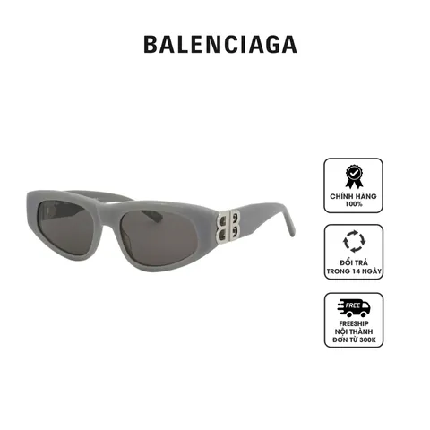 Kính mát Balenciaga Grey Cat Eye Ladies Sunglasses BB0095S 015 53