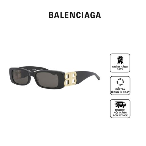 Kính mát nữ Balenciaga Grey Rectangular Ladies Sunglasses BB0096S 001 51