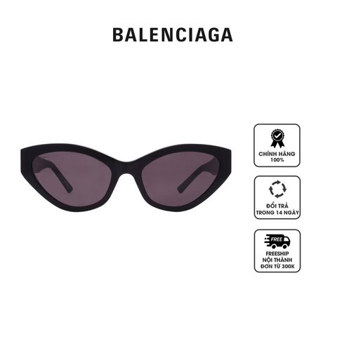 Kính mát nữ Balenciaga Grey Cat Eye Ladies Sunglasses BB0306S 001 57