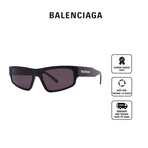 Kính mát Balenciaga Grey Browline Unisex Sunglasses BB0305S 001 56