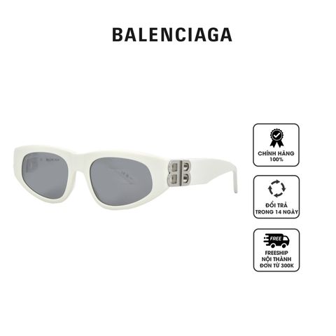 Kính mát nữ Balenciaga Silver Cat Eye Ladies Sunglasses BB0095S 021 53