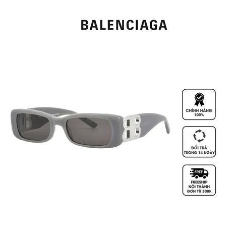 Kính mát nữ Balenciaga Grey Rectangular Ladies Sunglasses BB0096S 014 51