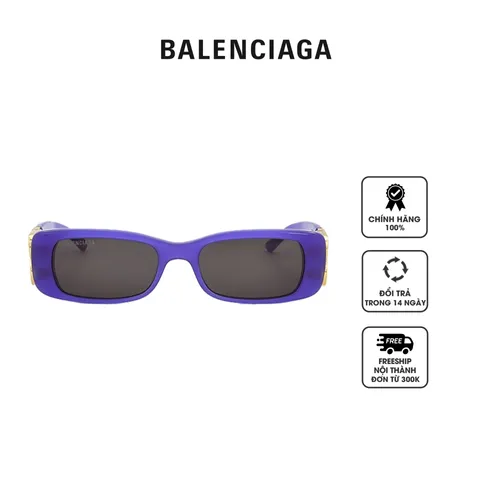 Kính mát nữ Balenciaga Grey Square Ladies Sunglasses BB0096S 004 51