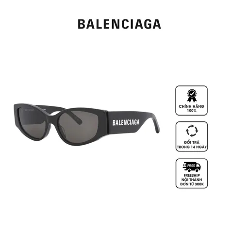 Kính mát nữ Balenciaga Grey Cat Eye Ladies Sunglasses BB0258S 001 58