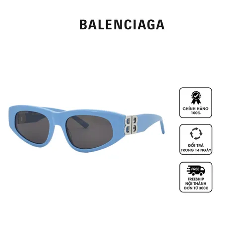 Kính mát nữ Balenciaga Grey Cat Eye Ladies Sunglasses BB0095S 011 53