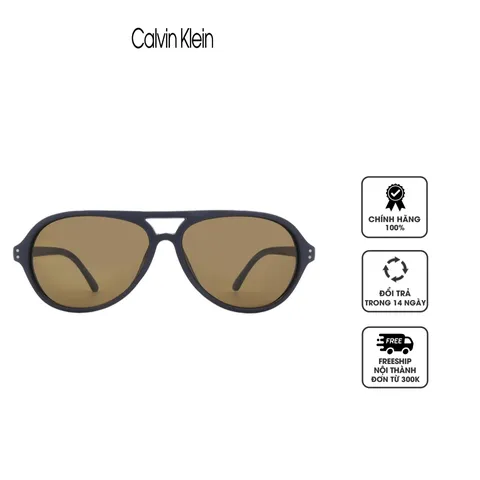 Kính nam Calvin Klein Brown Pilot Men's Sunglasses CK19532S 410 58
