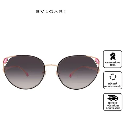 Kính mát nữ Bvlgari Grey Gradient Cat Eye Ladies Sunglasses BV6177 20238G 56