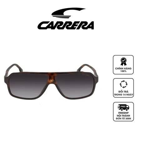 Kính mát Carrera Dark Gray Gradient Rectangular Men's Sunglasses CARRERA 1030/S 0086/9O 62