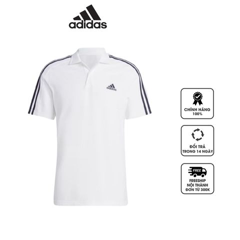 Áo polo Adidas Piqué Essentials 3-Stripe Embroidered Small Logo IC9312