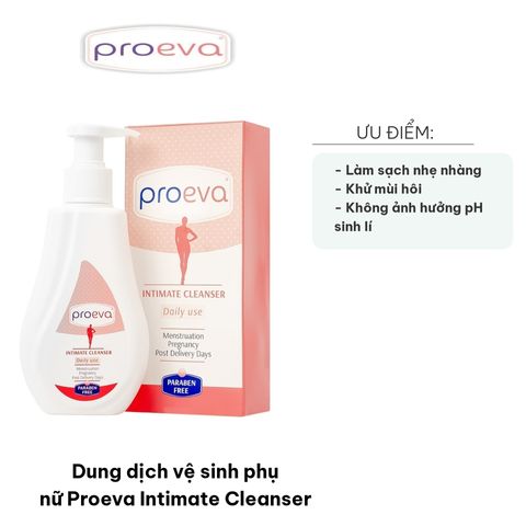 Dung dịch vệ sinh phụ nữ Proeva Intimate Cleanser 125ml - Sạch sẽ, cân bằng pH và ngăn viêm nhiễm, chiết xuất tự nhiên